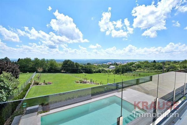 Pool Ausblick Dachterrasse