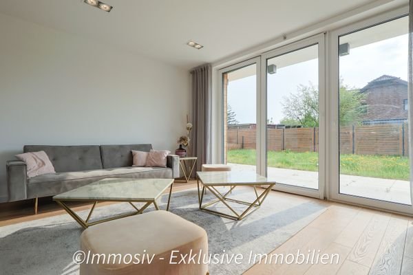 Wohnzimmer Blick Garten