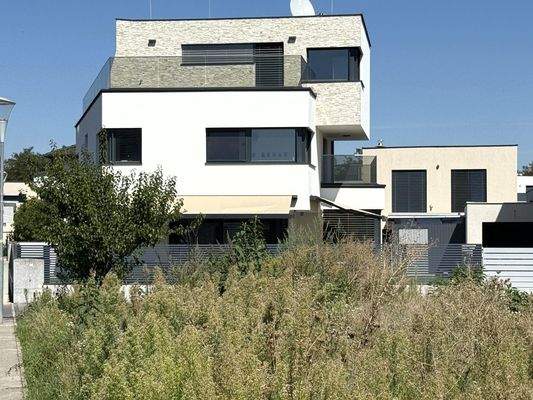 Außenansicht / Villa in Stahlbetonbauweise