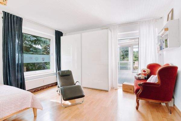 Anbau Wohnzimmer mit Zugang zum Wintergarten / zu der Terrasse