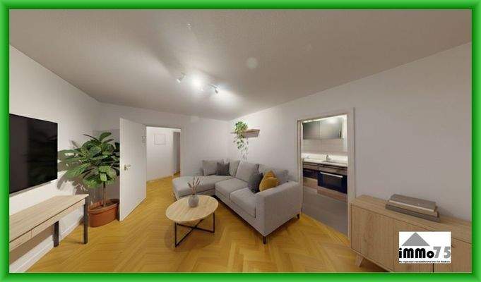 Wohnzimmer KI-generiert