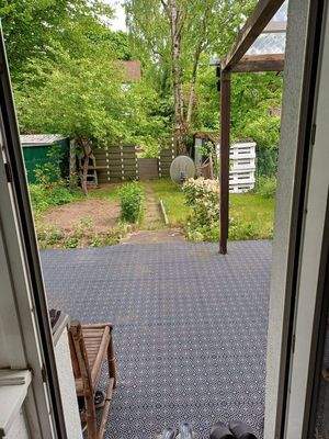 Terasse aus dem Wohnzimmer