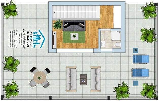 DG - Dachterrasse mit Panoramablick