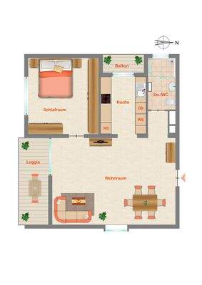 unverbindliche Grundrissdarstellung