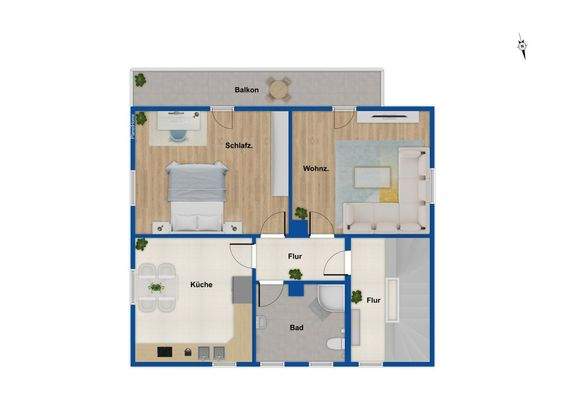 Grundriss Obergeschoss