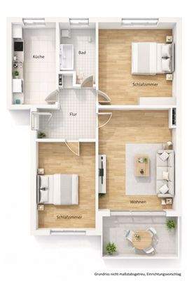 Grundriss Einrichtungsvorschlag