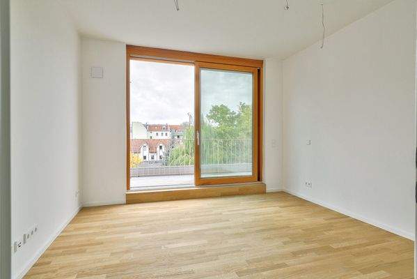 Schlafzimmer mit Sonnenuntergang