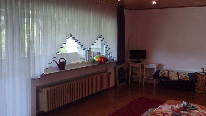 Sicht ins Wohnzimmer