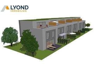 realisierbare Reihenhäuser Süd-West Ansicht 