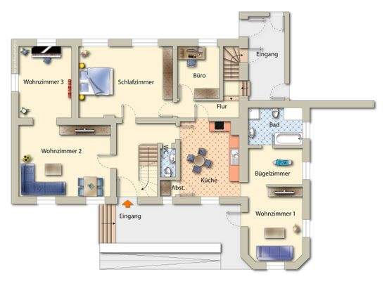 EG-Beispielmöblierung