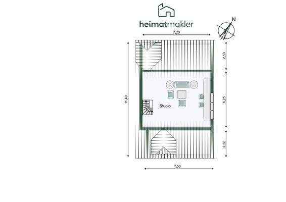 Grundriss Studio