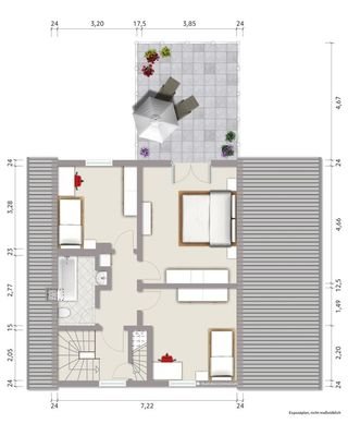 Grundriss Dachgeschoss