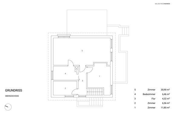 Grundriss Obergeschoss