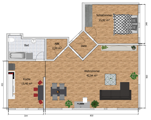 Grundriss 2-Raum VH DG rechts bemasst.png