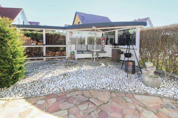 Terrasse vor dem Haus