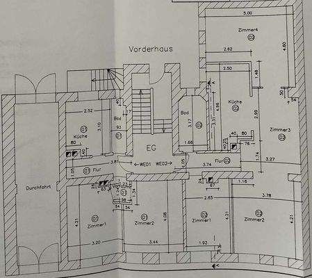Grundriss Vorderhaus EG