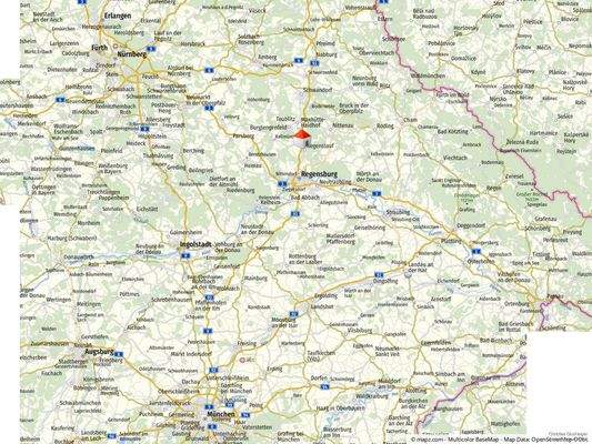 Lage in der Oberpfalz