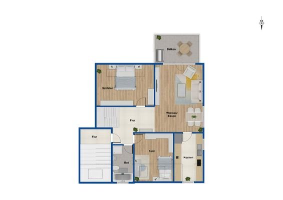 Grundriss Wohnung