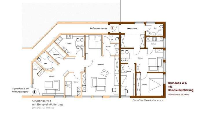 Grundriss (hier W 4)