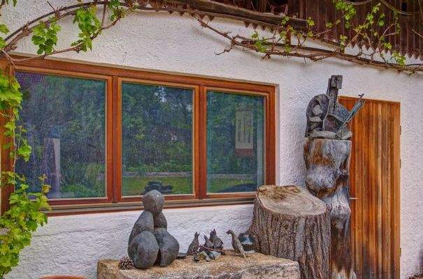 Südseite Fensterfront  Atelier / Werkstatt