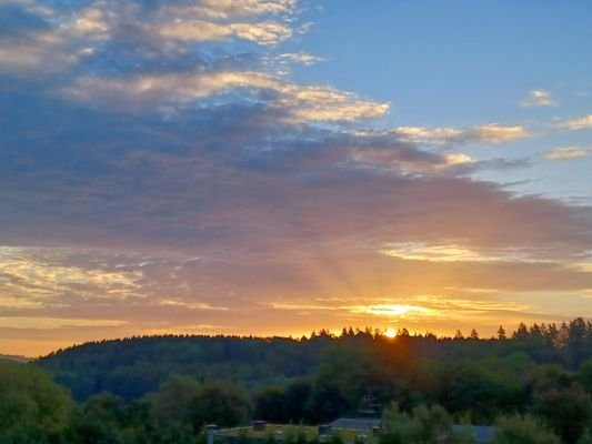 Blick Sonnenaufgang