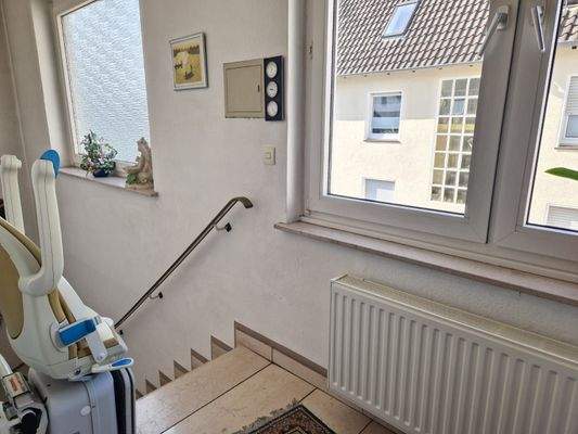 Treppenhaus mit Treppenlift