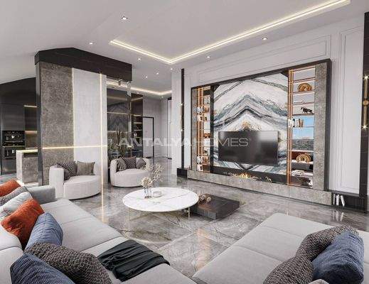 Sea and City-View Flats near the Beach in Alanya Oba