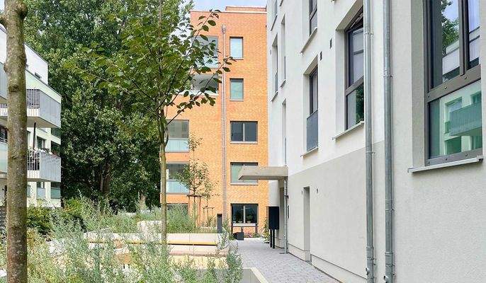 Blick in das neue Wohnquartier