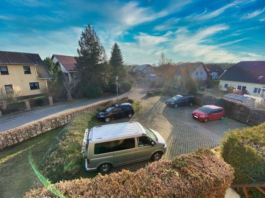 Aussicht Balkon Stellplätze