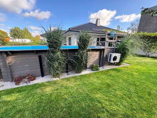 Pool mit Wärmepumpe