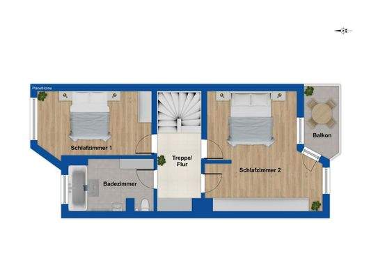 Grundriss Obergeschoss