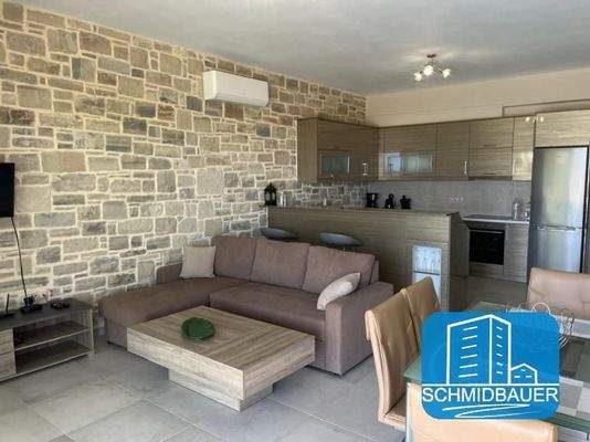 Kreta, Pitsidia: Villa mit Blick auf den Strand von Komos zu verkaufen