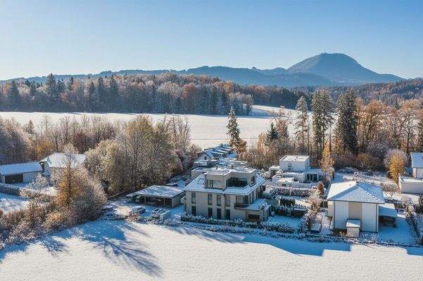 Umgeben von viel Grün ...