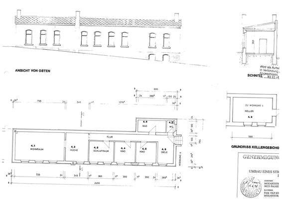 Grundriss Hintergebäude