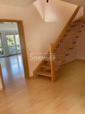 Treppe in die zweite Wohnebene