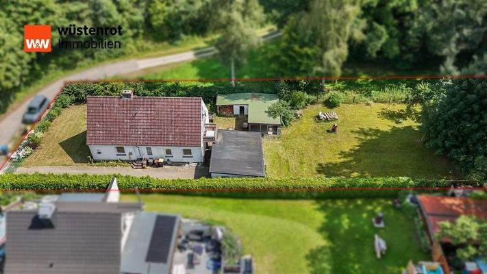 Seitliche Vogelperspektive