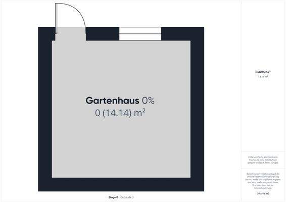 Grundriss Gartenhaus