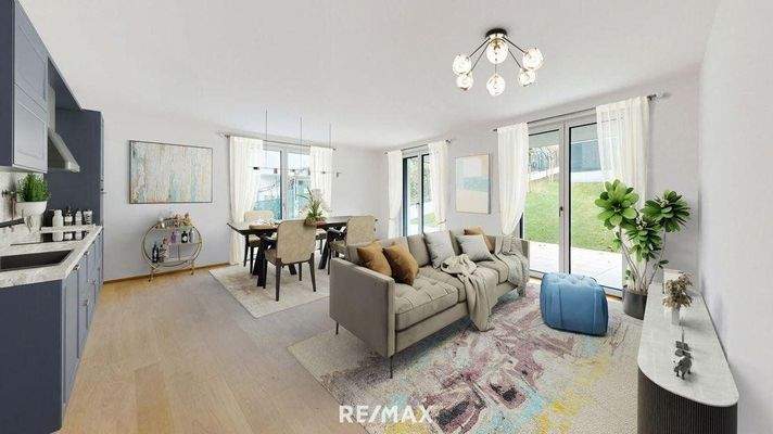 Großes Woh-Esszimmer