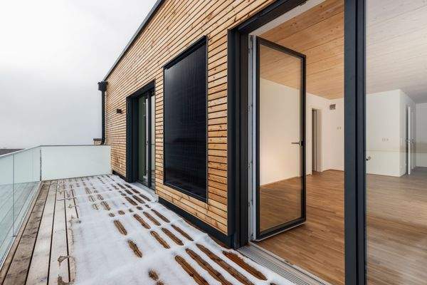 Blick auf den Balkon