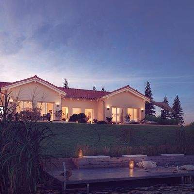 Abendstimmung auf der eigenen Terrasse