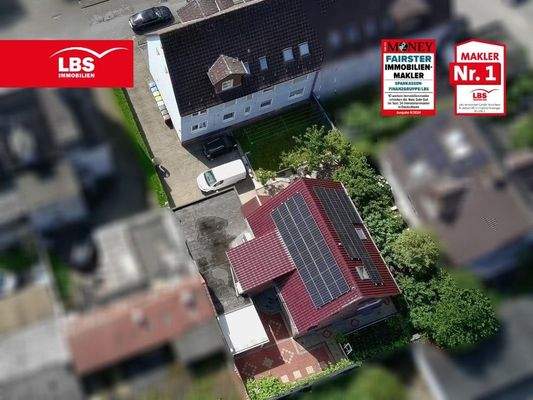 Luftaufnahme beider Objekte