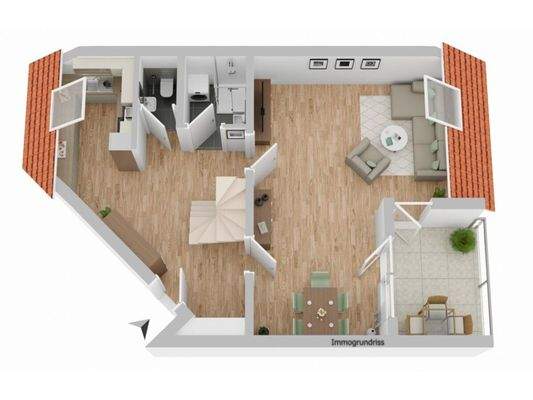 Obere Etage Maisonette