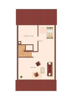 Skizze Grundriss Dachgeschoss