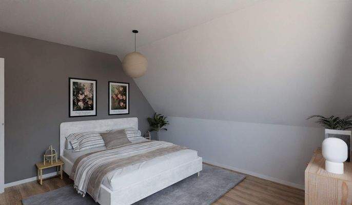 Helles und komfortables Schlafzimmer