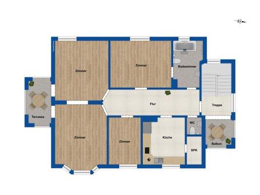 Grundriss Obergeschoss