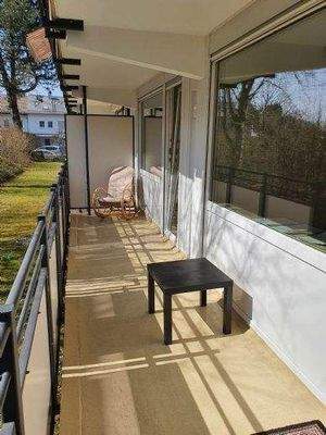 Balkonansicht Blick Richtung Westen leer