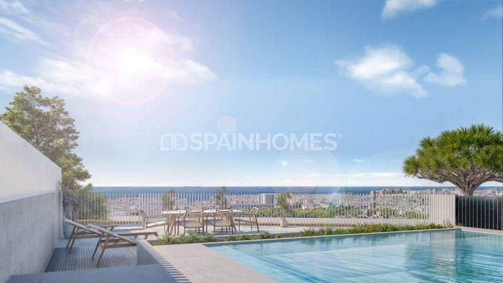 Sea-View Flats in a Complex with Pool in Estepona
