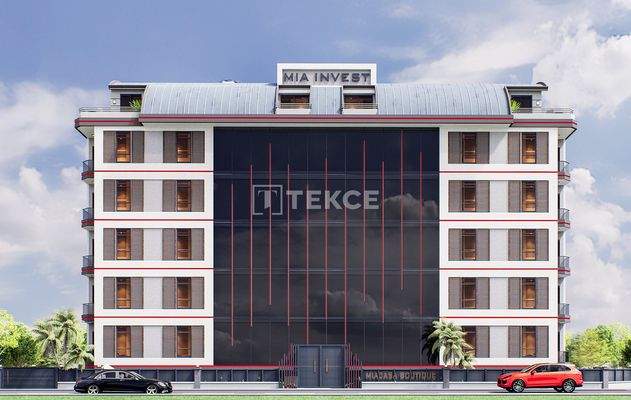 Apartments in a Complex Close to Sea in Alanya Mahmutlar Center