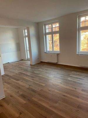 offene Küche mit Wohnbereich