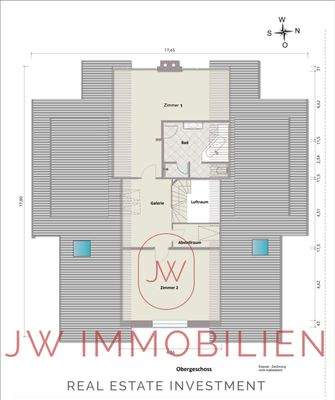 Grundriss Wohnung A7 oben